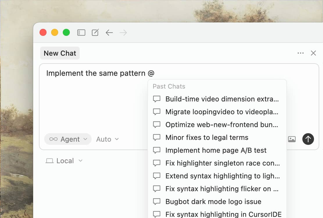通过引用以往的聊天记录，将之前对话的上下文带入当前会话