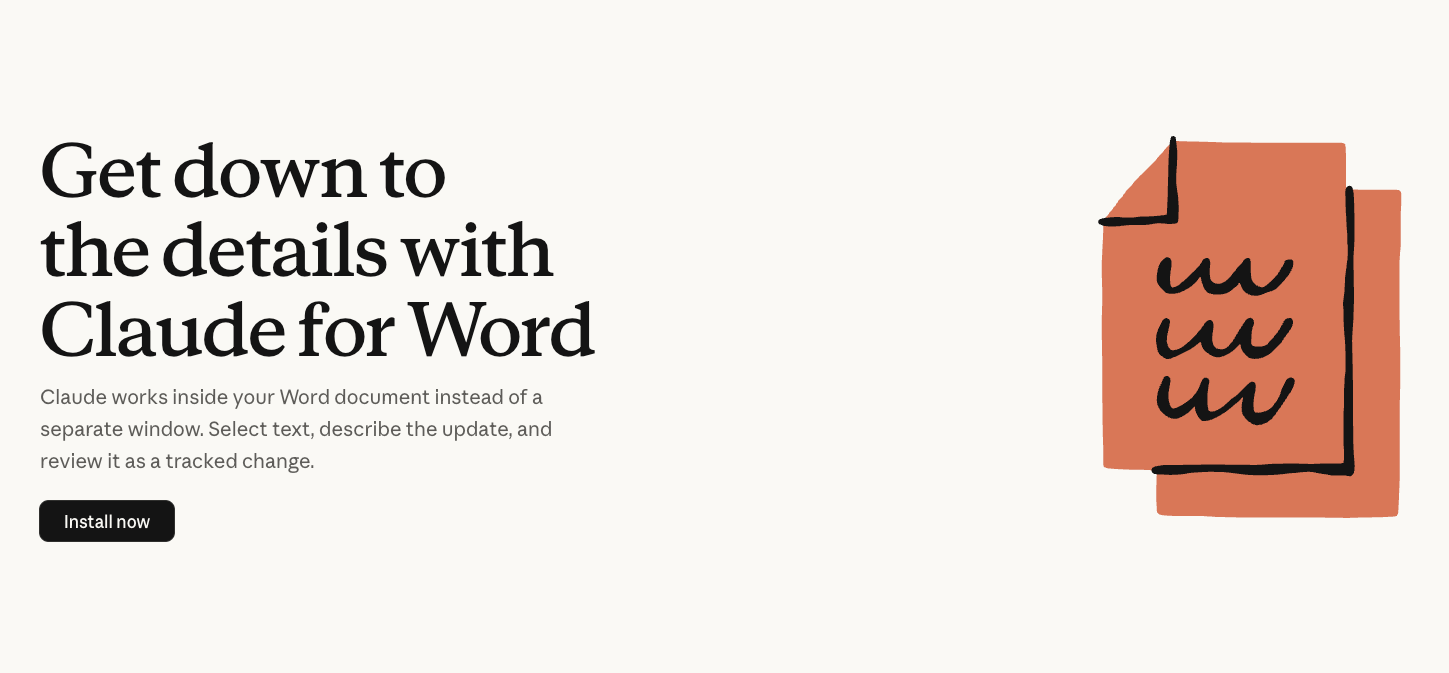 Anthropic推出集成于Microsoft Word的AI助手